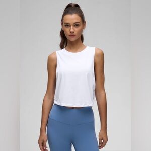 CRZ YOGA White Yoga Tank Top - Lightweight Athletic Tank